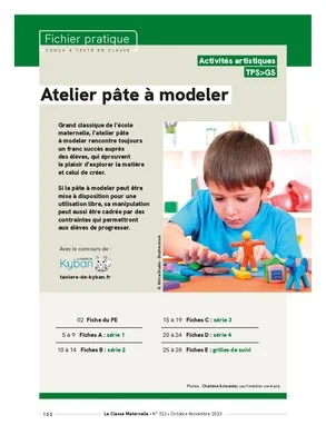 Atelier pâte à modeler