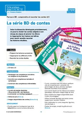 Parcours BD : comprendre et raconter les contes