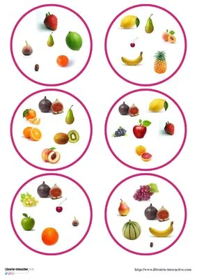 Cartes visuelles - Les fruits