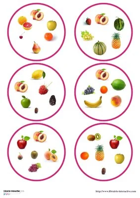 Cartes visuelles - Les fruits