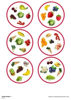 Discrimination visuelle - Fruits et les légumes