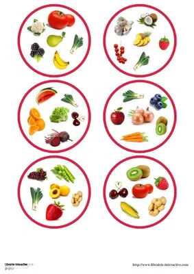 Discrimination visuelle - Fruits et les légumes
