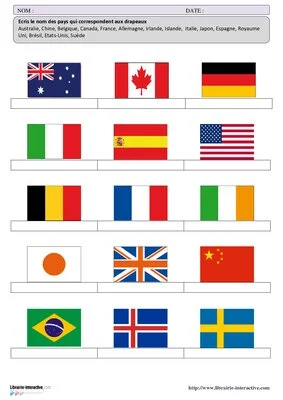 Pays et drapeaux