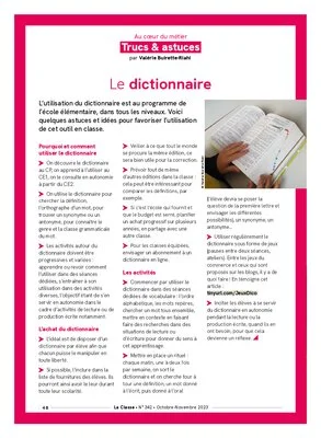 Trucs et astuces pour utiliser le dictionnaire