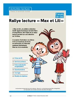 Rallye lecture « Max et Lili »