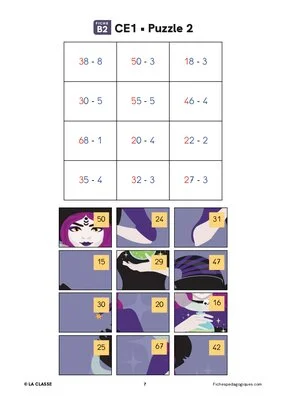 Puzzles mathématiques d'Halloween