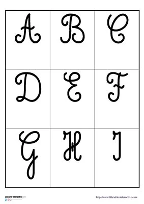 Memory minuscules et majuscules cursives
