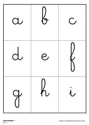 Memory minuscules et majuscules cursives
