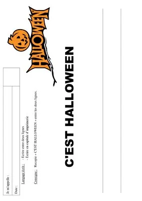 Ecriture graphisme - HALLOWEEN