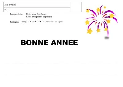 Ecriture - Bonne Année