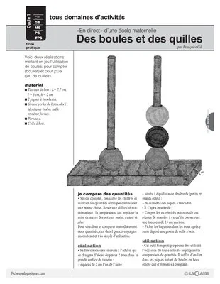 Des boules et des quilles