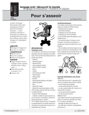 Pour s'asseoir