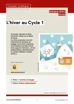 L'hiver au Cycle 1