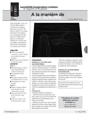A la manière de Jean Dubuffet