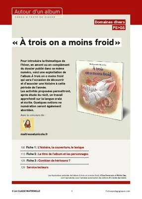 « À trois on a moins froid »