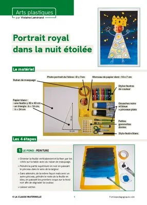 Portrait royal dans la nuit étoilée