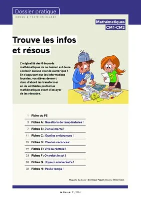 Trouve les infos et résous