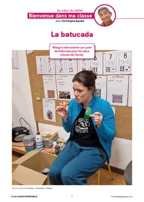 Bienvenue dans ma classe : la batucada
