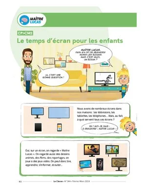 Le temps d'écran pour les enfants