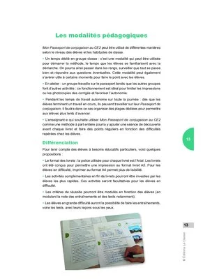 Passeport de conjugaison CE2 (extrait)