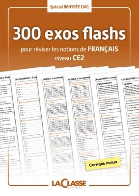 300 exercices flashs de français niveau CE2-CM1