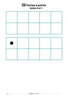 Tableau des nombres et cartes à points - Outils pour la construction du nombre et le calcul au Cycle 2