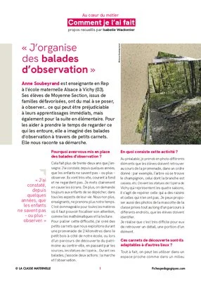 « J'organise des balades d'observation »