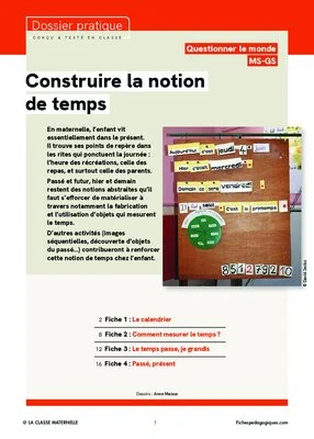 Construire la notion de temps