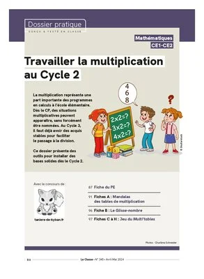 Travailler la multiplication au Cycle 2
