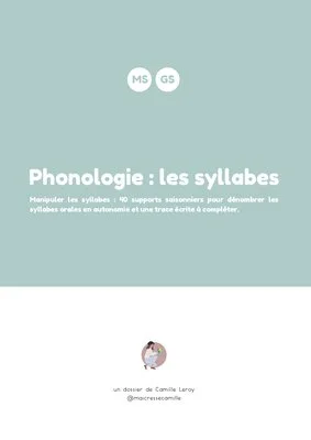 Phonologie : les syllabes