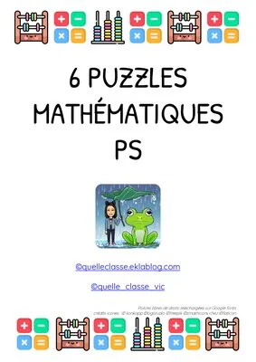 6 puzzles mathématiques PS