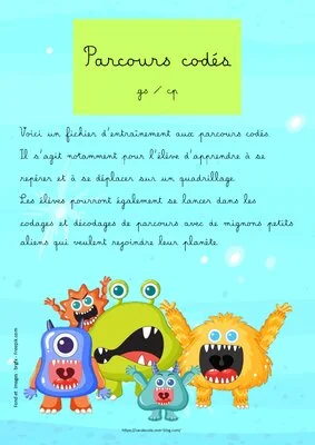 Parcours codés - Thème aliens