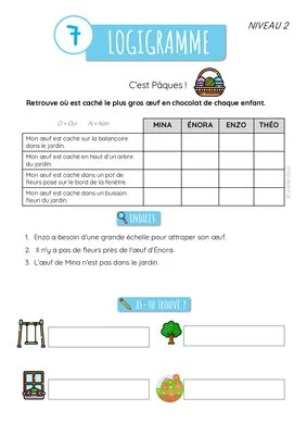 10 logigrammes niveau 2