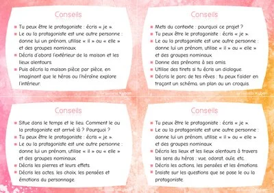 Déclencheurs de production d'écrits