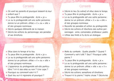 Déclencheurs de production d'écrits