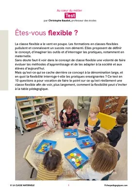 Êtes-vous flexible ?