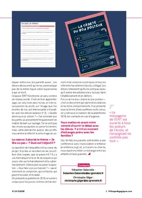 « Je décerne des diplômes de “bon posteur” à mes élèves »
