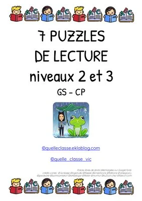 7 puzzles de lecture - Niveaux 2 et 3