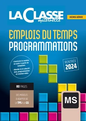 Emplois du temps et programmations MS 2024