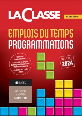 Emplois du temps, programmations Cycles 2 & 3 2024