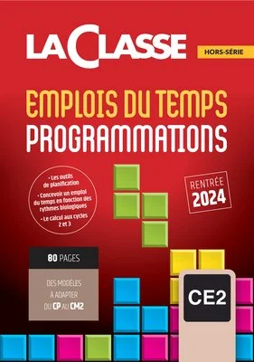 Emplois du temps, programmations CE2 2024