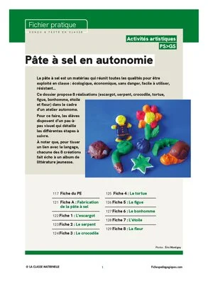 Pâte à sel en autonomie