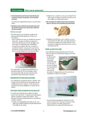 Pâte à sel en autonomie