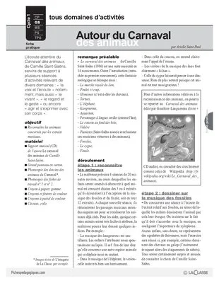 Le carnaval des animaux