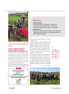 « Mes élèves ont planté des arbres »