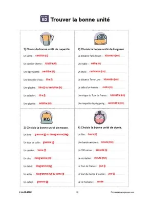 Rituel conversions de mesures