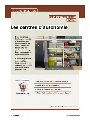 Les centres d'autonomie