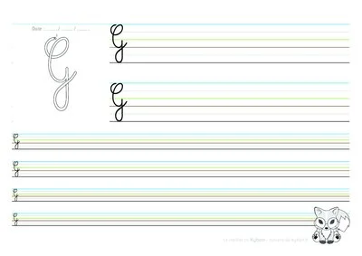 Fichier d'écriture - Des majuscules en cursive