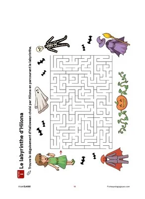 Cahier d'activités d'Halloween