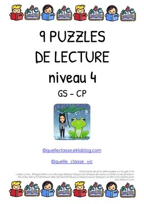 Puzzles de lecture - Niveau 4